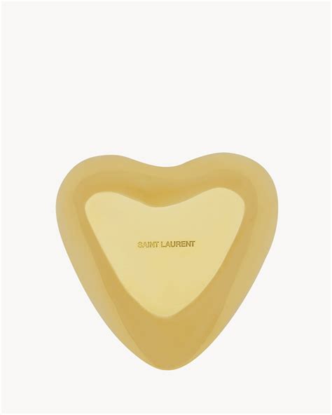 ysl weihnacht herz|HEART PINTRAY IN BRASS .